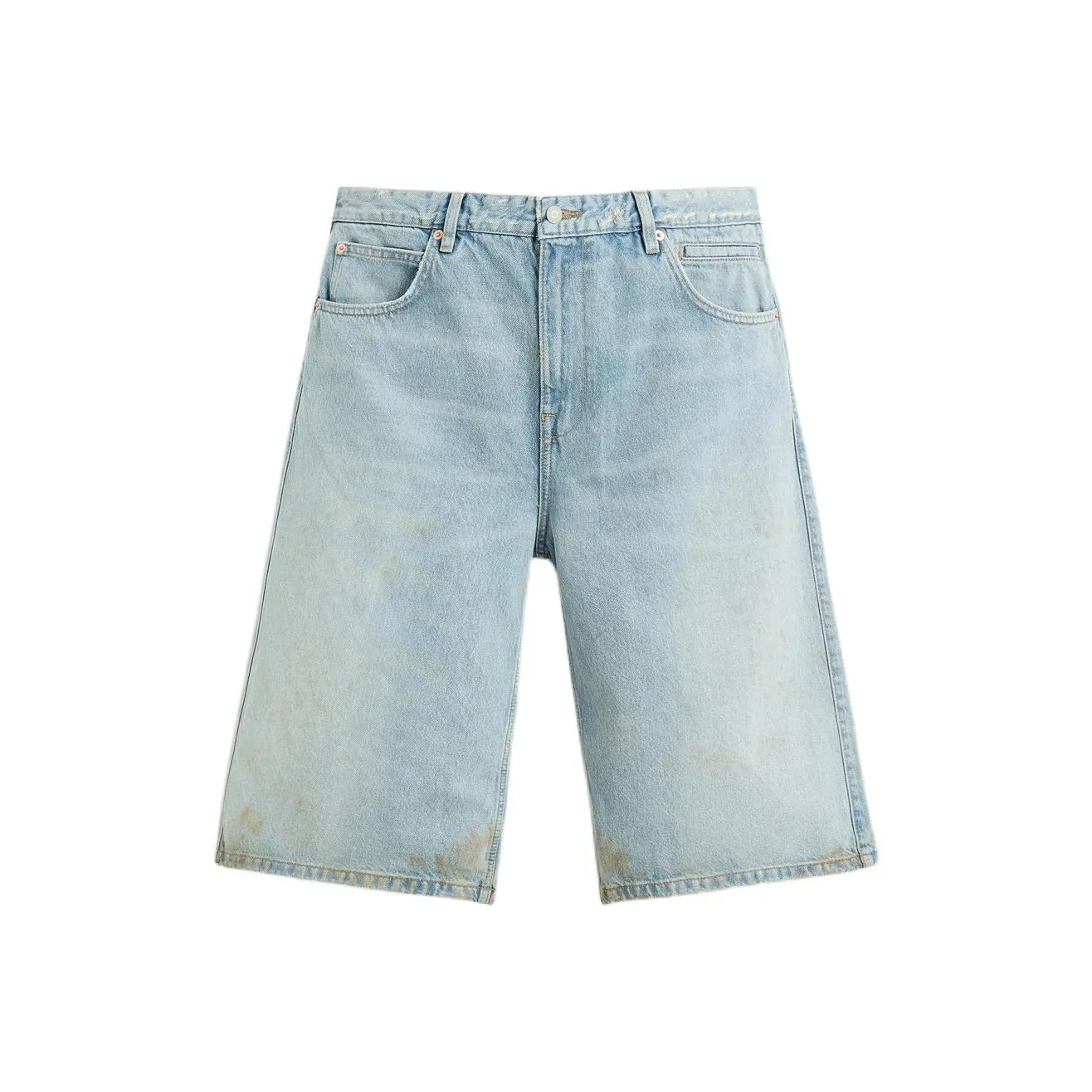 ZARA Светло-синие унисекс джинсовые шорты