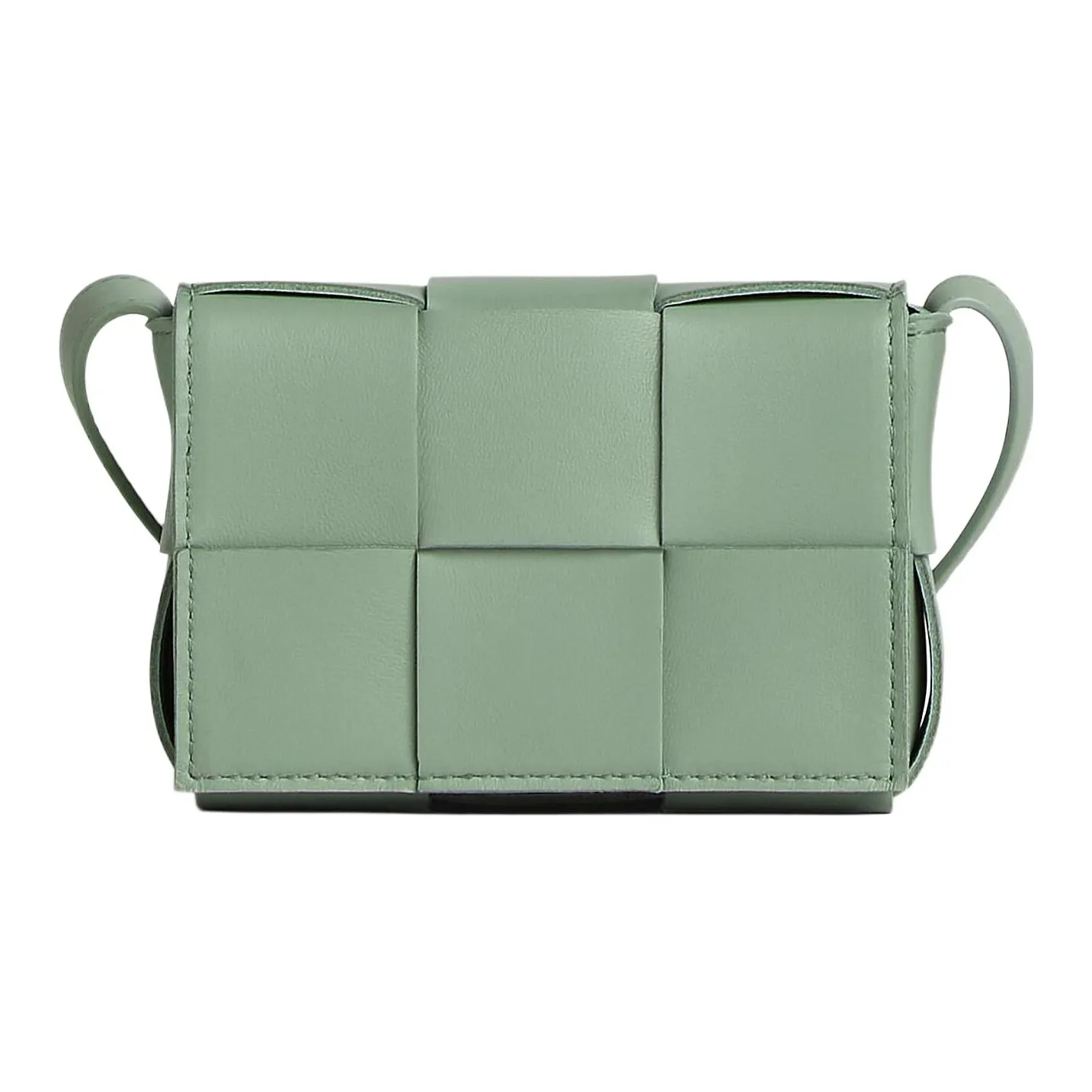 Bottega Veneta Candy Cassette Crossbody Bag Mini Intreccio New Sauge