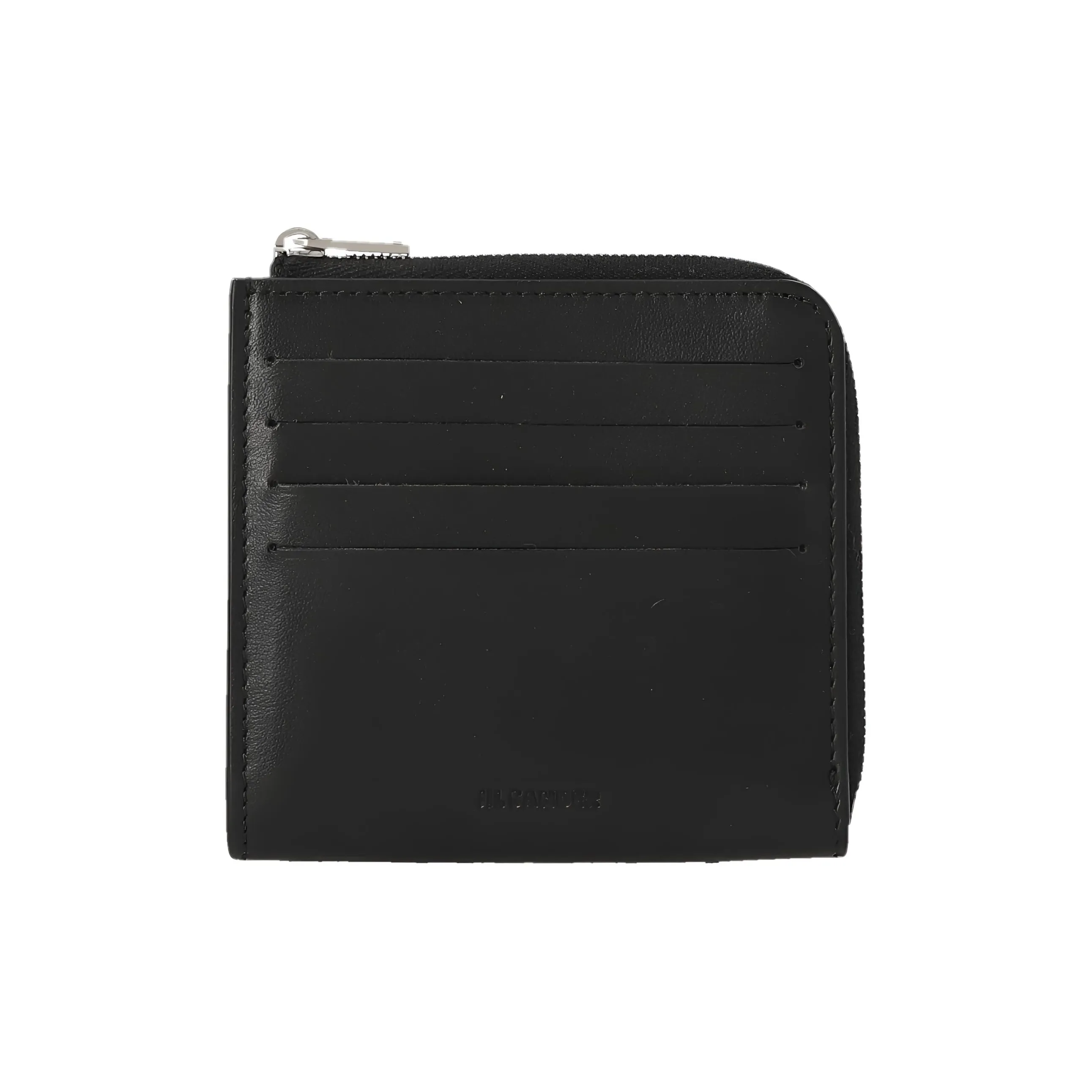 JIL SANDER Calfskin Wallet Men's Black