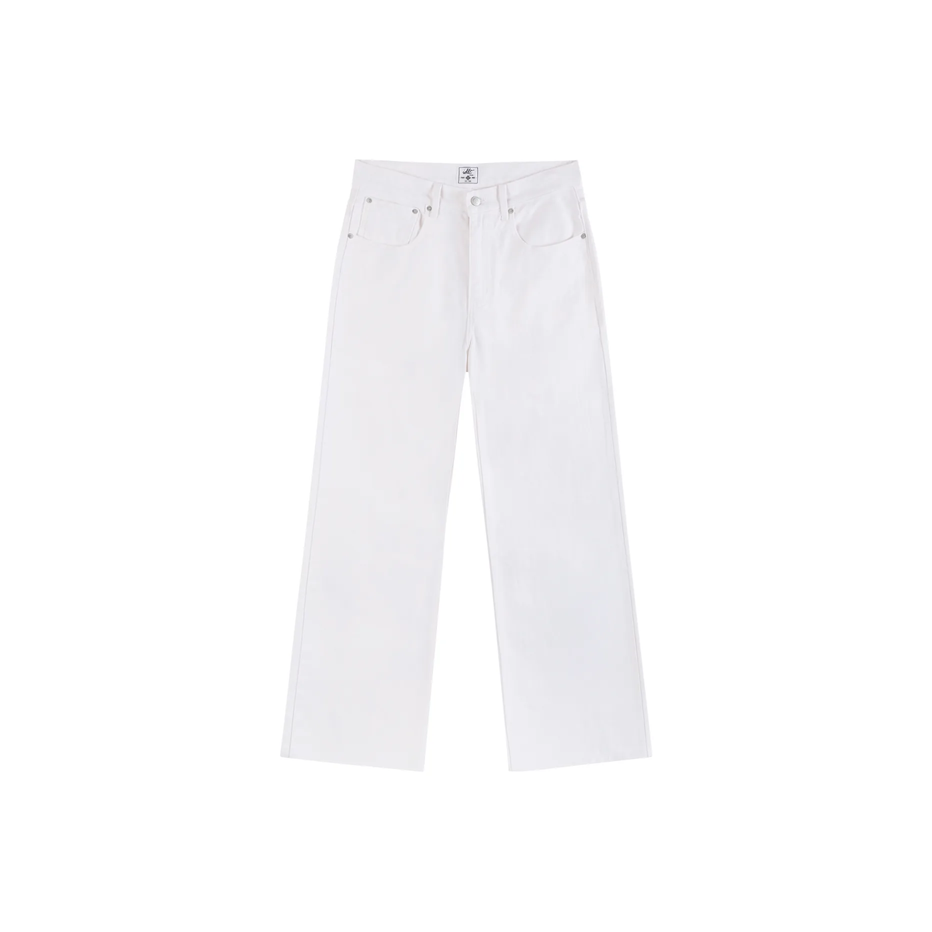 IDLT Выстиранные Белые Унисекс Джинсы