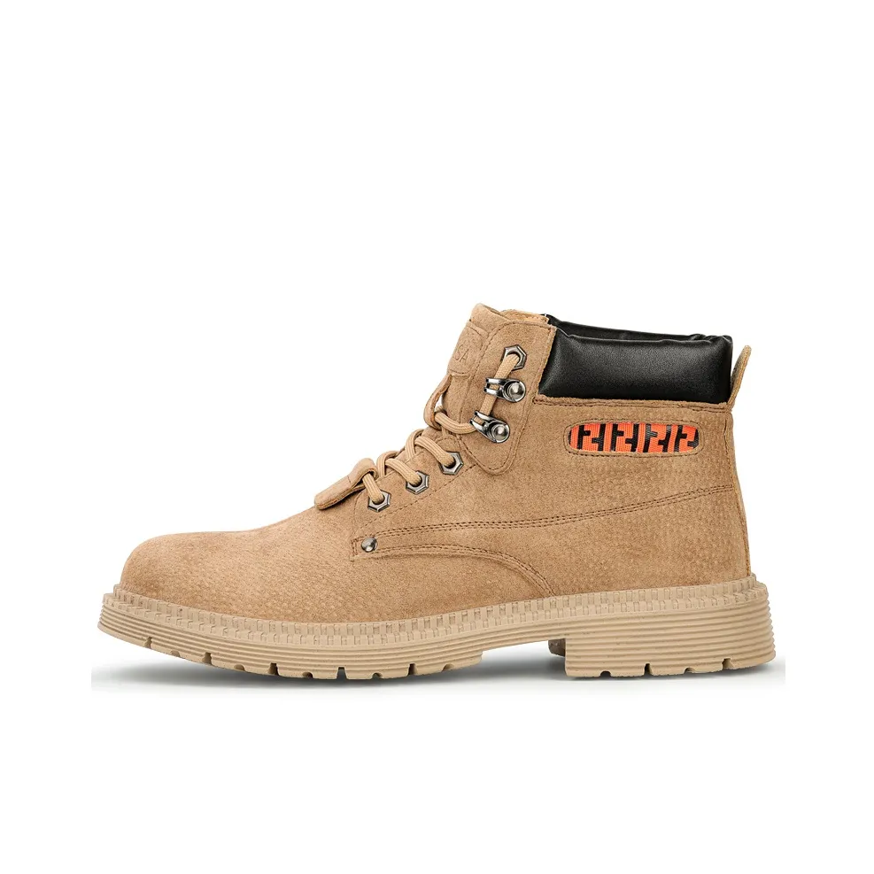 GUYISA Безопасность & Защитная обувь, высокий топ, светло-коричневый, унисекс