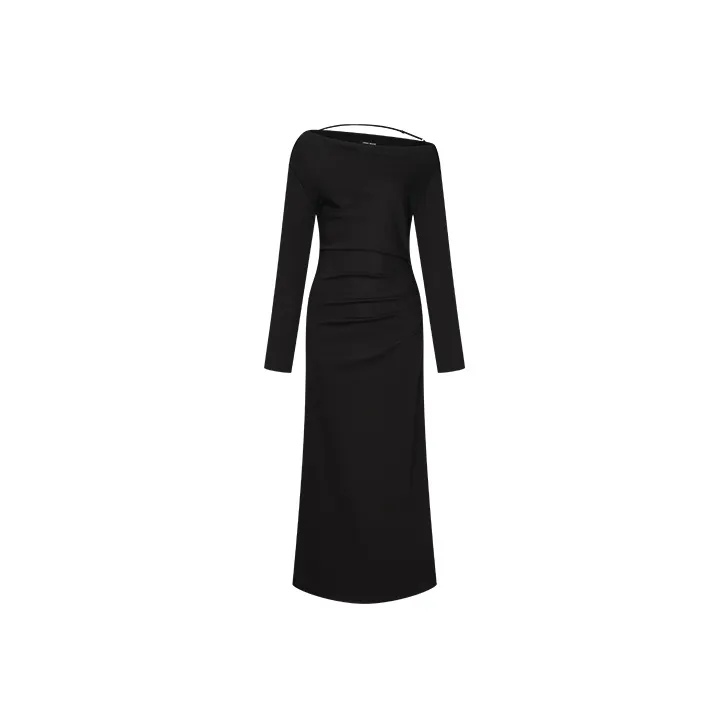 URBAN REVIVO Длинное платье с длинными рукавами женское