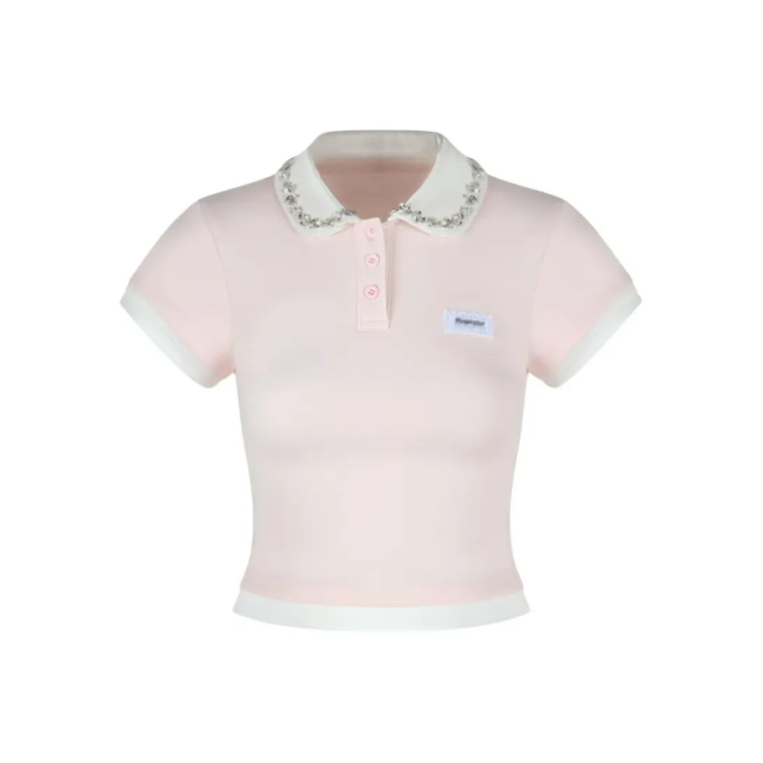 EMDPN Розовые Женские T-рубашки