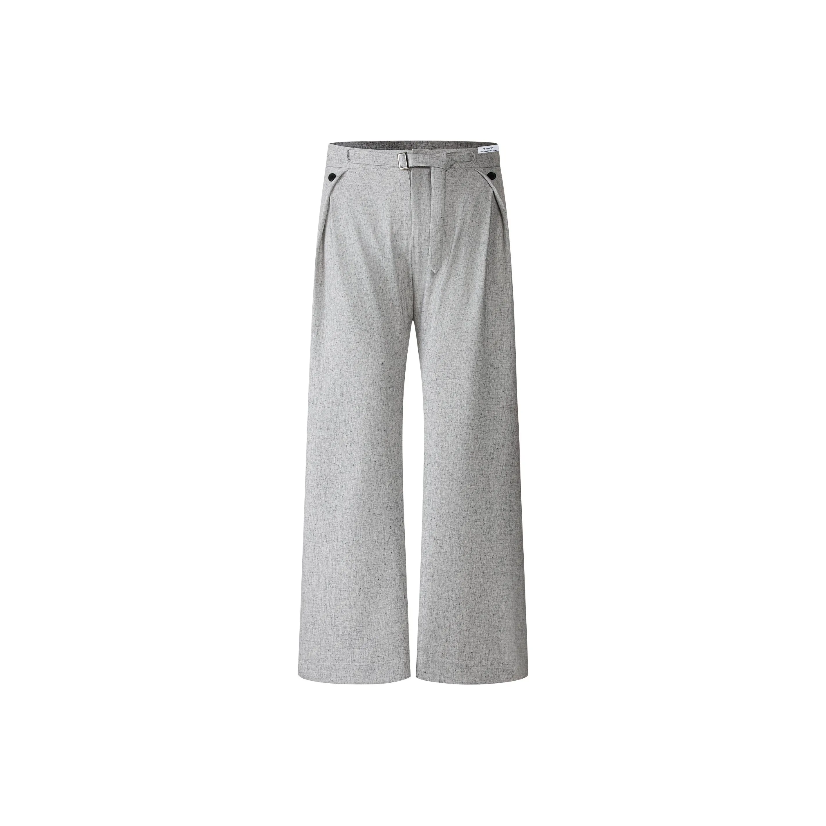 TSMLXLT Linen Gray Unisex Suit Pants TSMLXLT Лен Серый Унисекс Костюмные Штаны
