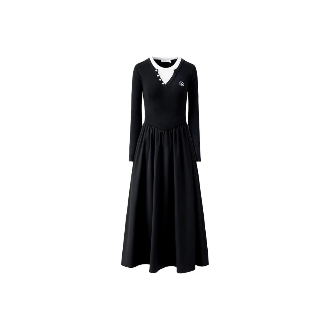 NAVIGARE Длинное платье с длинными рукавами женское