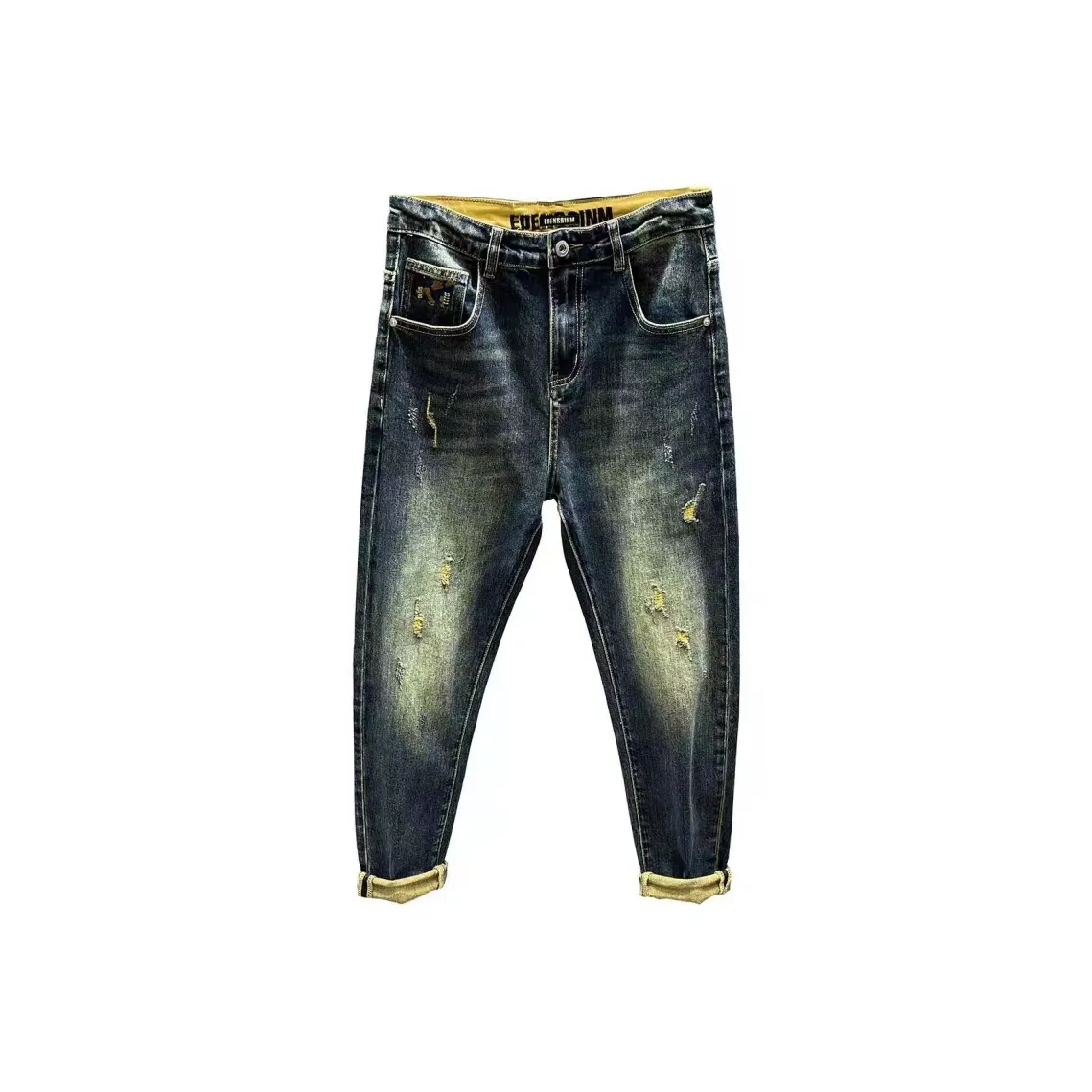 Chisportate Синий Унисекс Джинсы