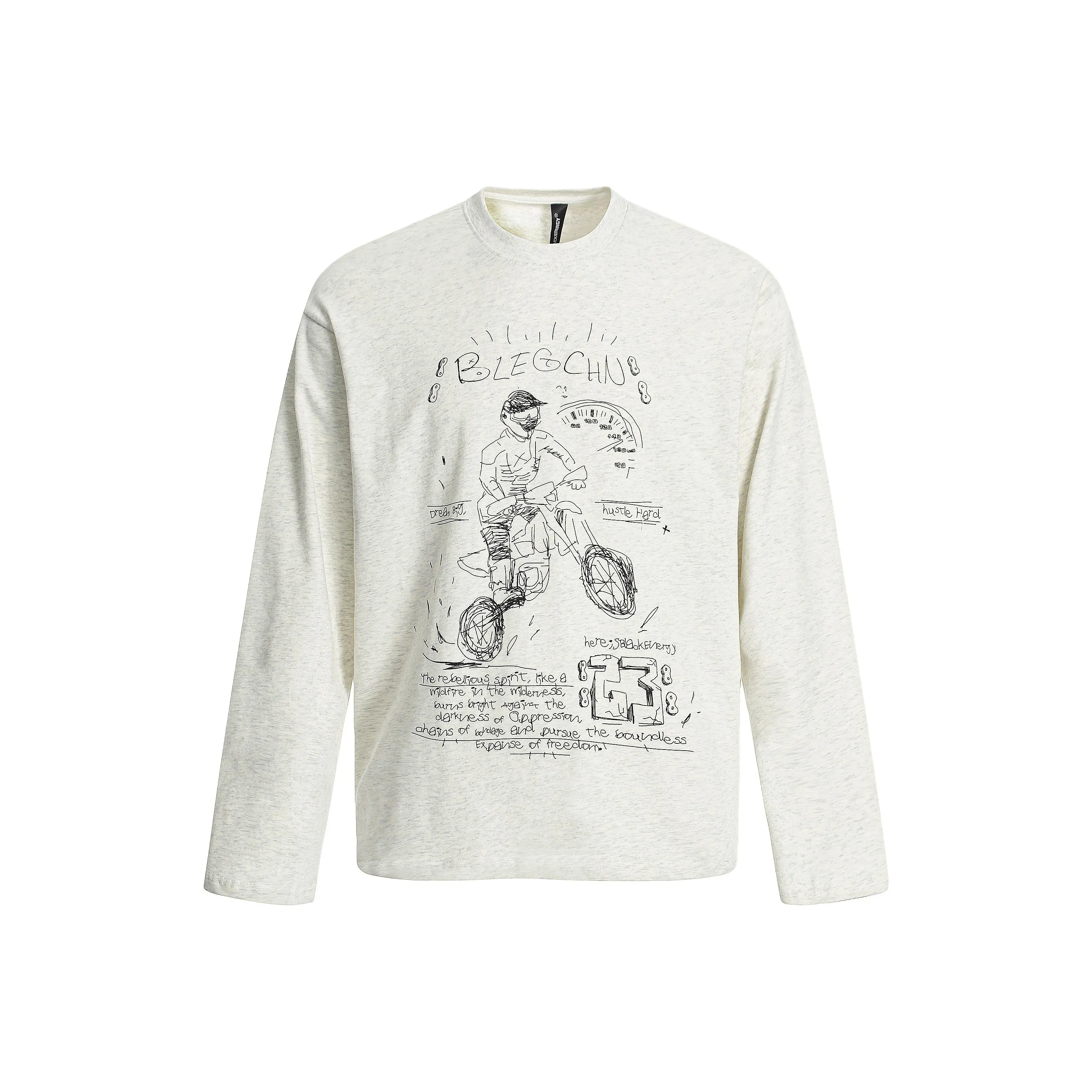 HIPHOPPUNKS Светло-серый мужская футболка