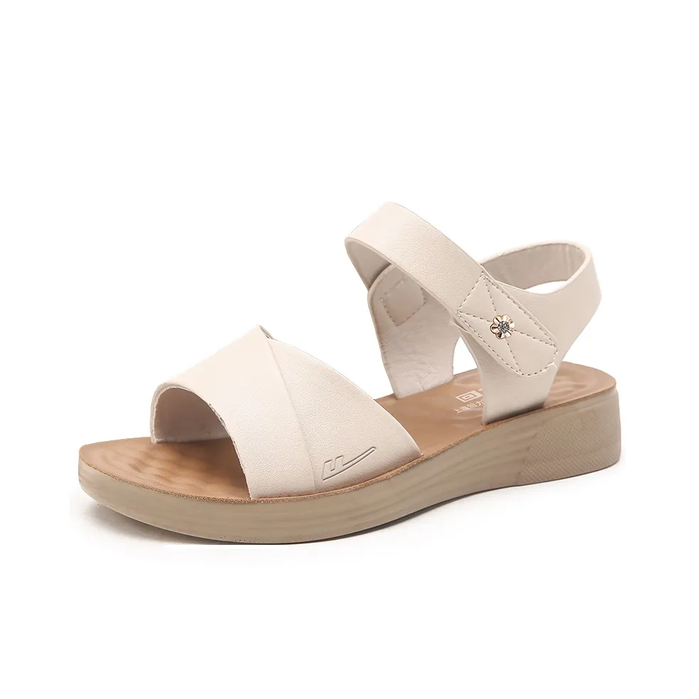 Warrior One Ремень Сандалии 2,5 см Женские Бежевые