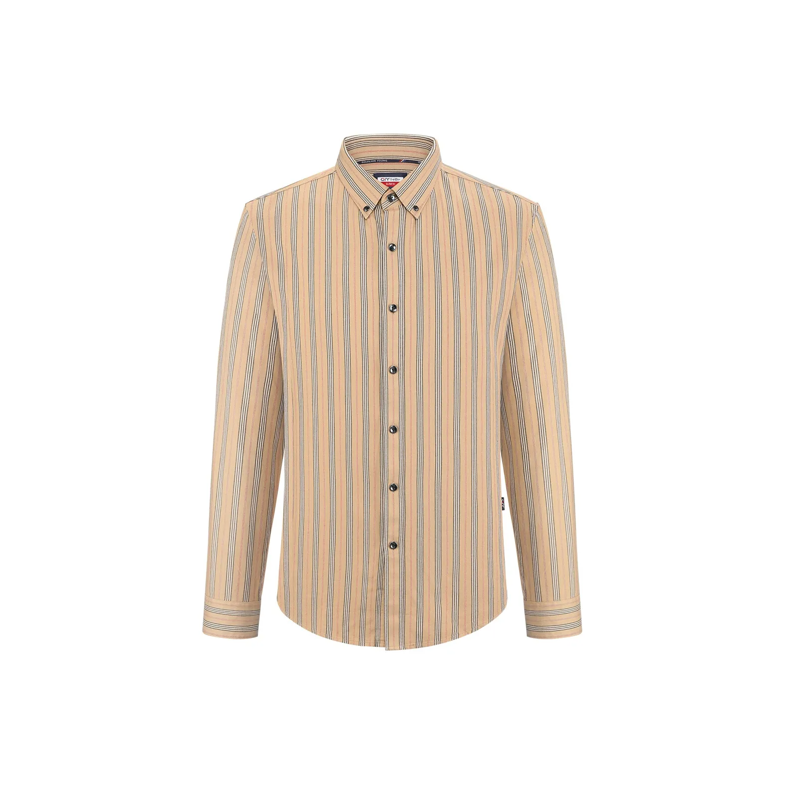 GY Goldlion Длинный рукав мужская рубашка