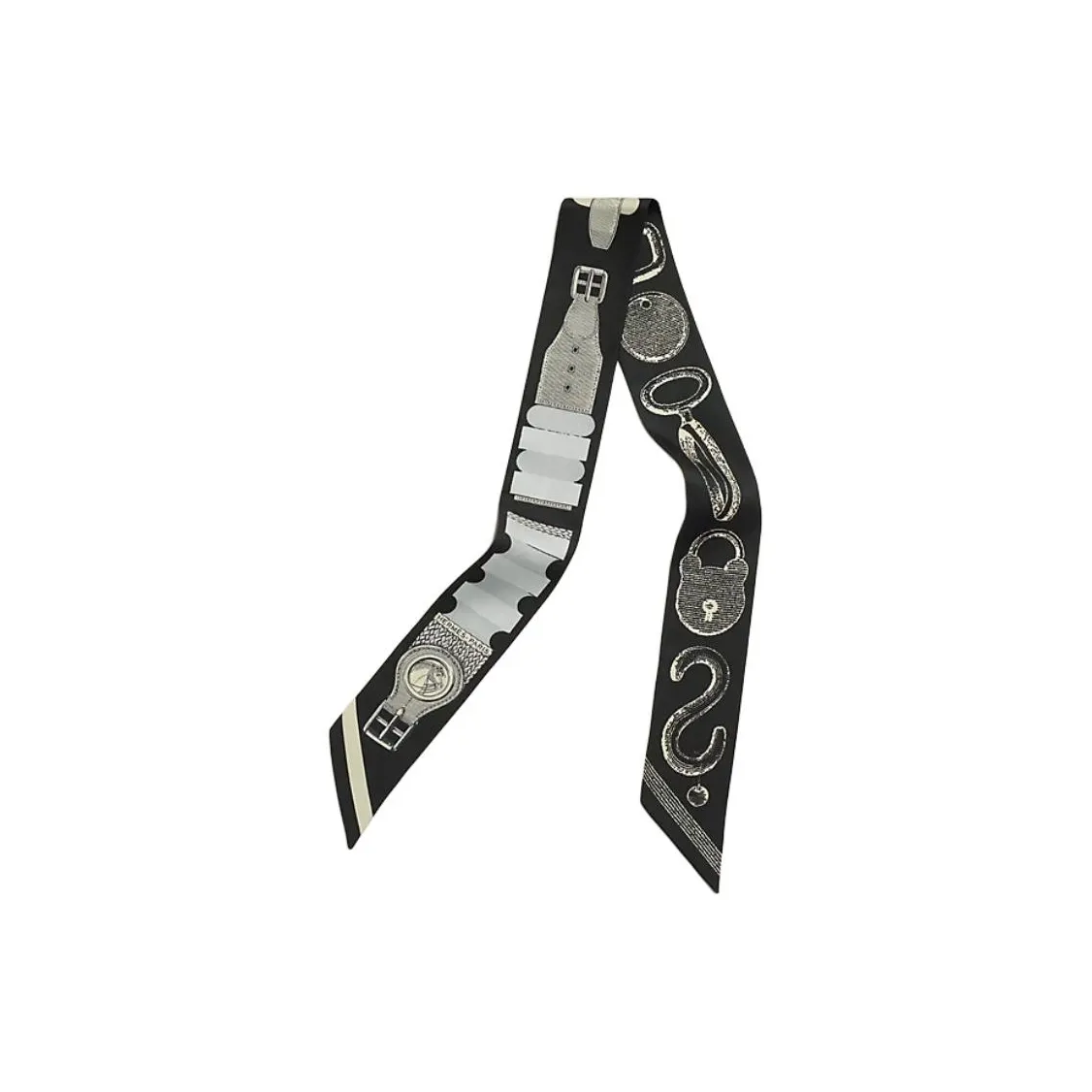 HERMES Шелковые шарфы Женские Черный