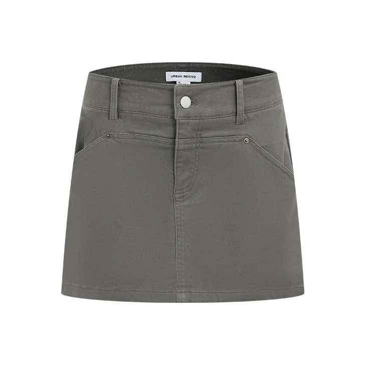 URBAN REVIVO Повседневные Мини Юбки _ Женская одежда Женская