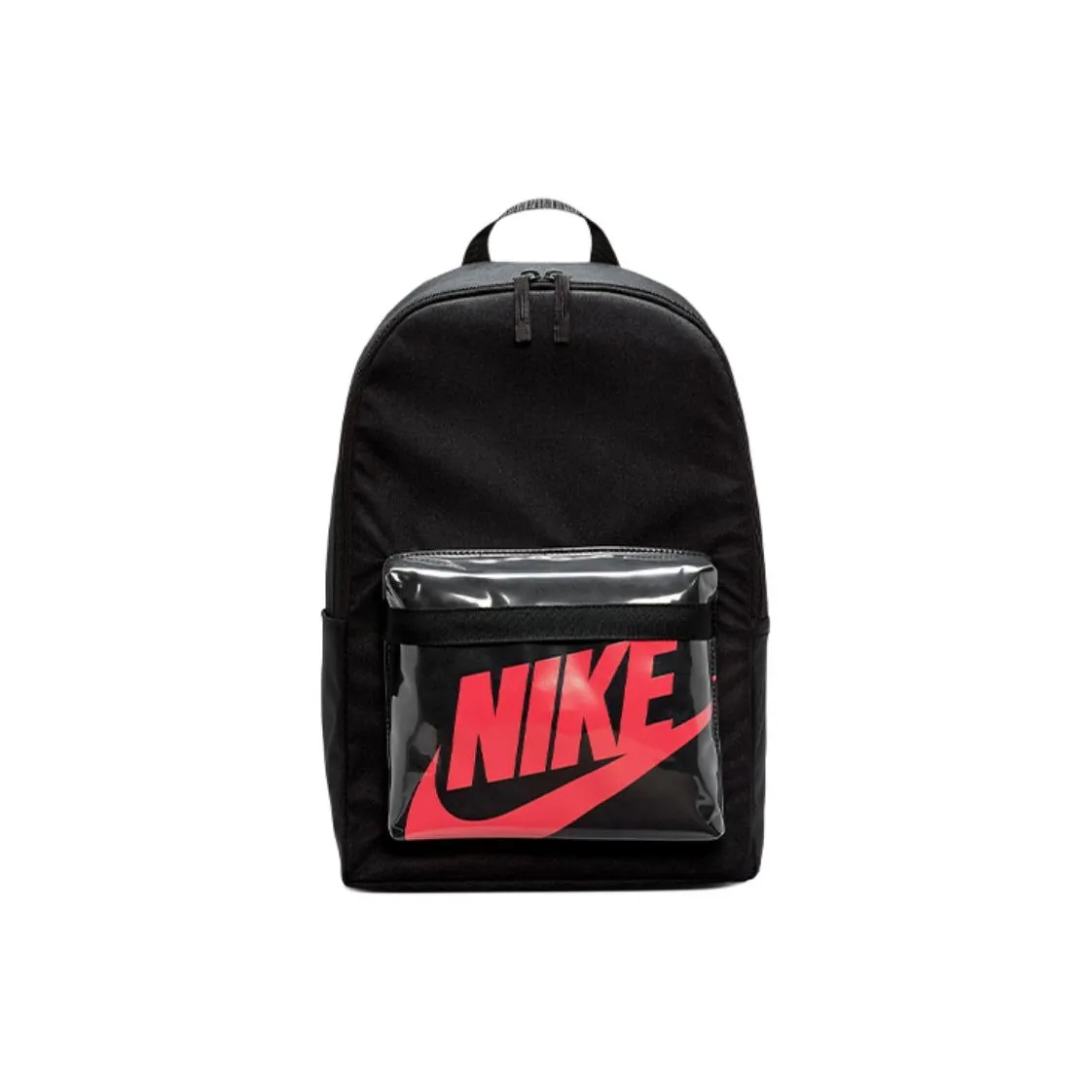 Nike Heritage Polyester Backpack Regular Unisex Black Red