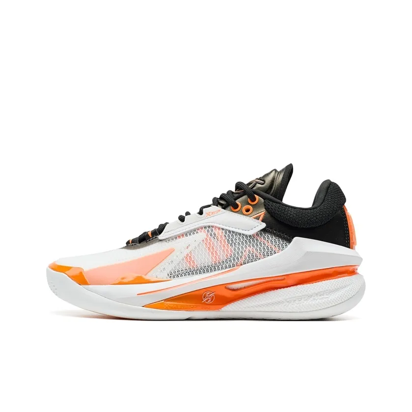 XTEP Амортизация Поддержка Низкий Верх Баскетбольные Кроссовки Мужские Белый Черный Оранжевый