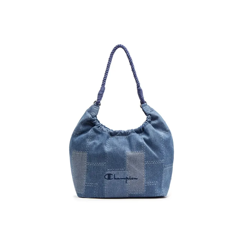 Champion Ткань Рюкзак Сумка на плечо Унисекс Средний Темно-синий Деним Серебристо-белый Черный