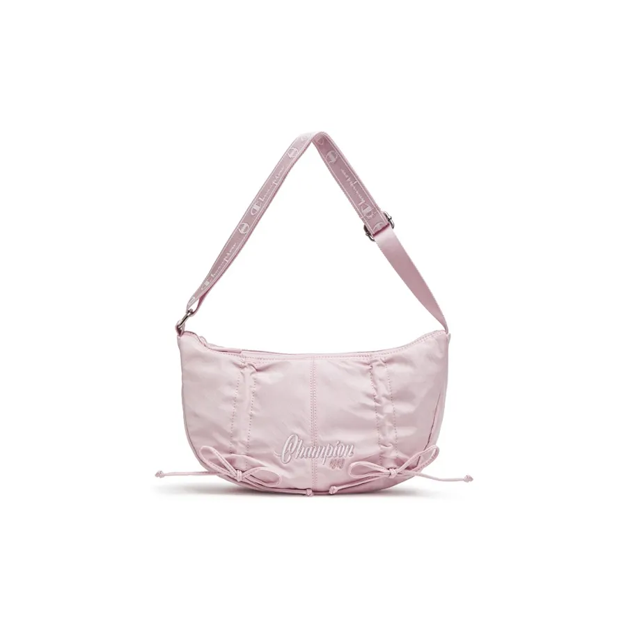 Champion Ткань Сумка через плечо Унисекс Розовый бриллиант Серебристо-белый Черный Молочно-белый