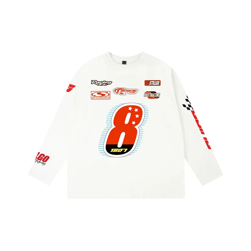 1807 Длинный рукав T-рубашка Унисекс