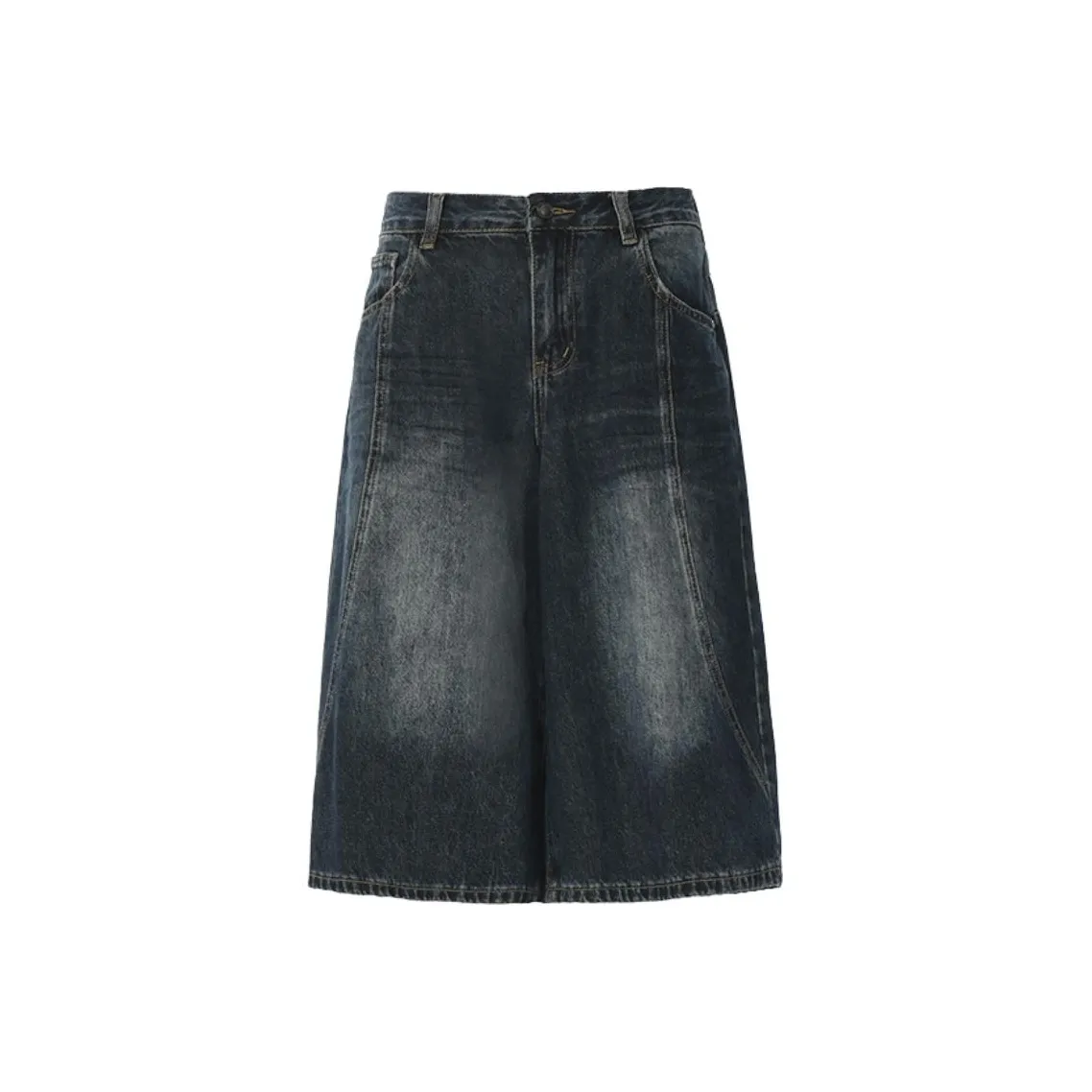 ZAZN Темно-синие шорты из джинсы, длина до колена, женские