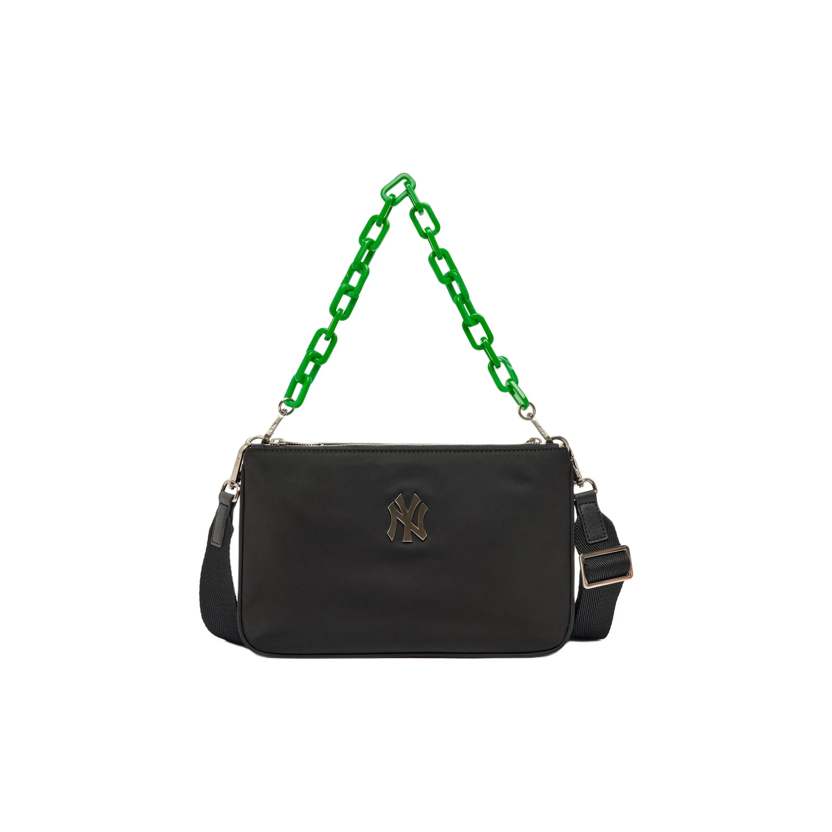 MLB Nylon Chain Bag Crossbody Bag Shoulder Bag Unisex Black