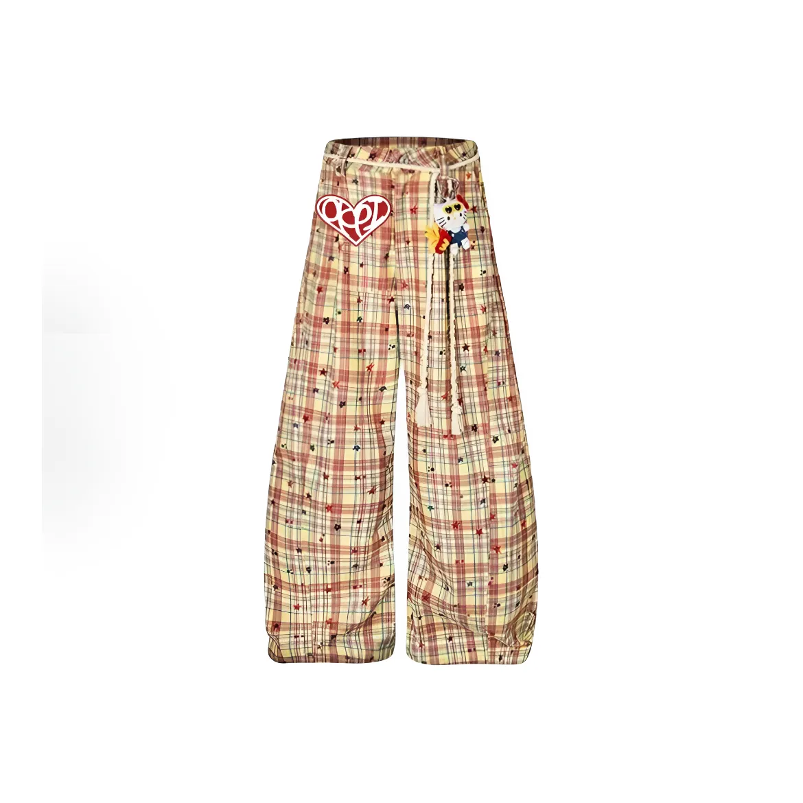 TSKIU Orange Женские Повседневные Брюки