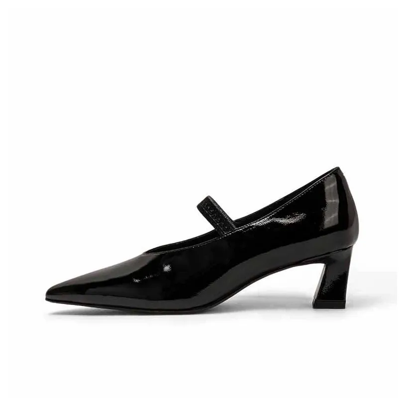 SHOEMAKER QUEEN Грубый каблук Мэри Джейн Женские обувь