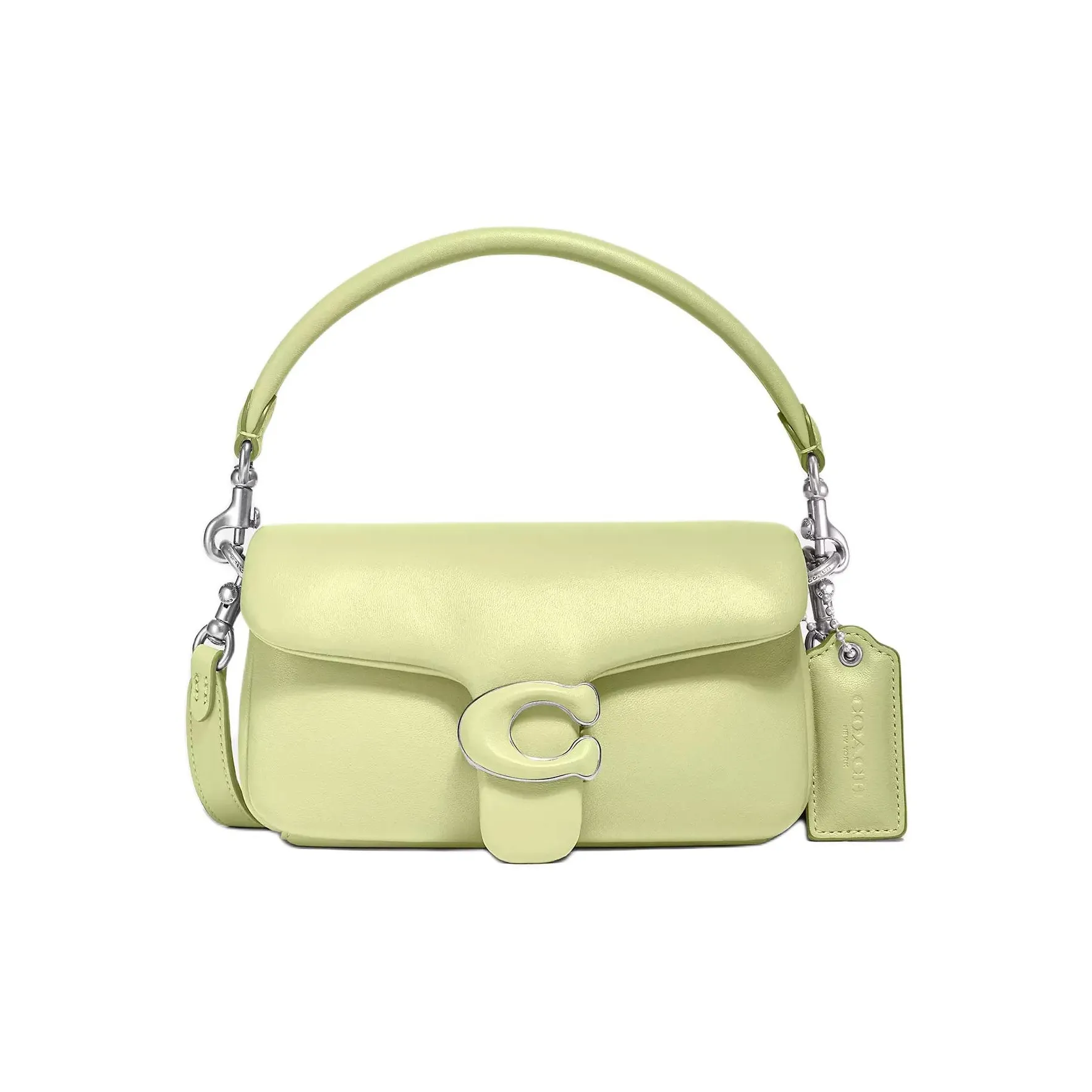 COACH Tabby Nappa Leather Shoulder Bag Pillow Bag Shoulder Bag Crossbody Bag Handbag Mini Women's Macaron Candy Green