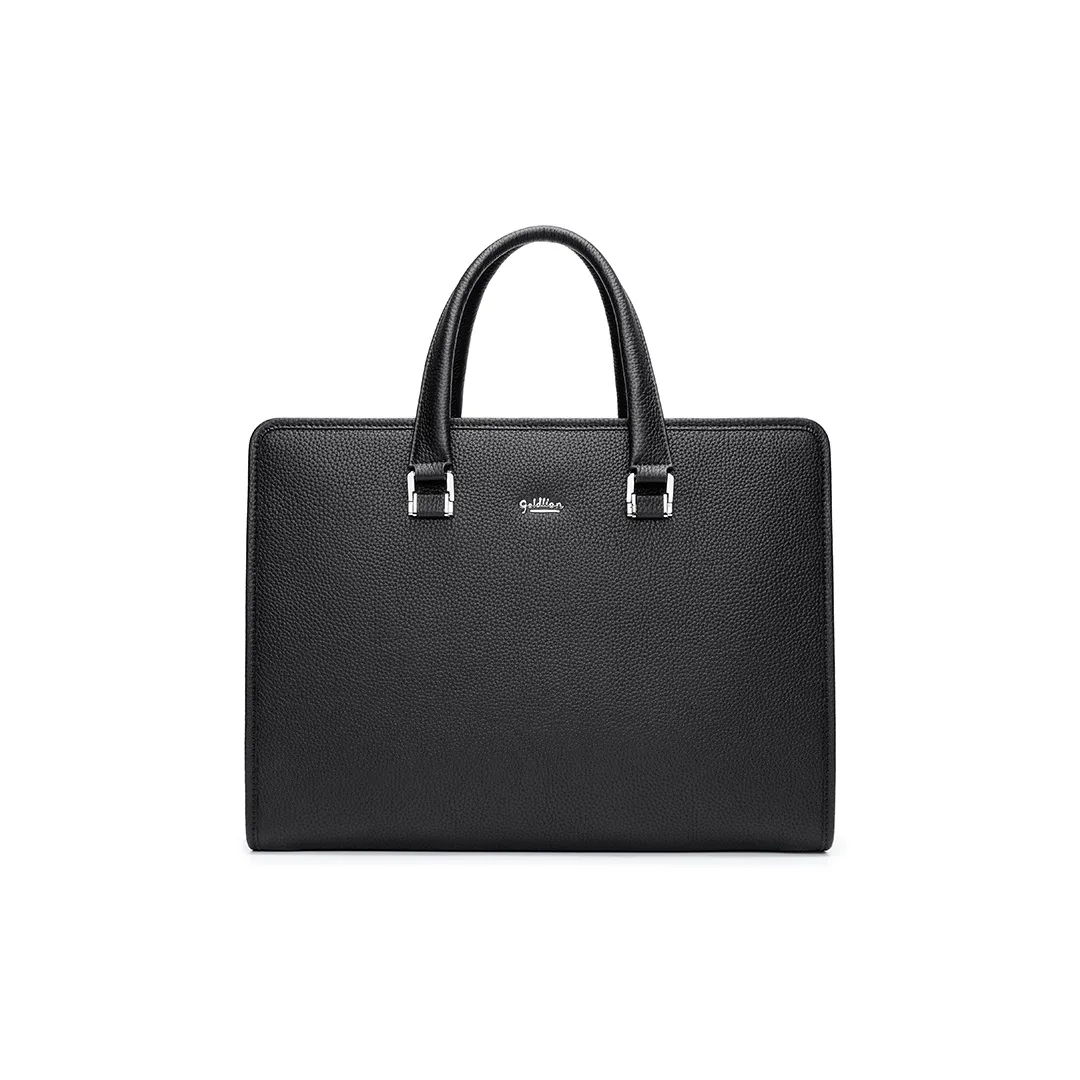 GOLDLION Корова Кожа Ноутбук Сумка Мужская Черная