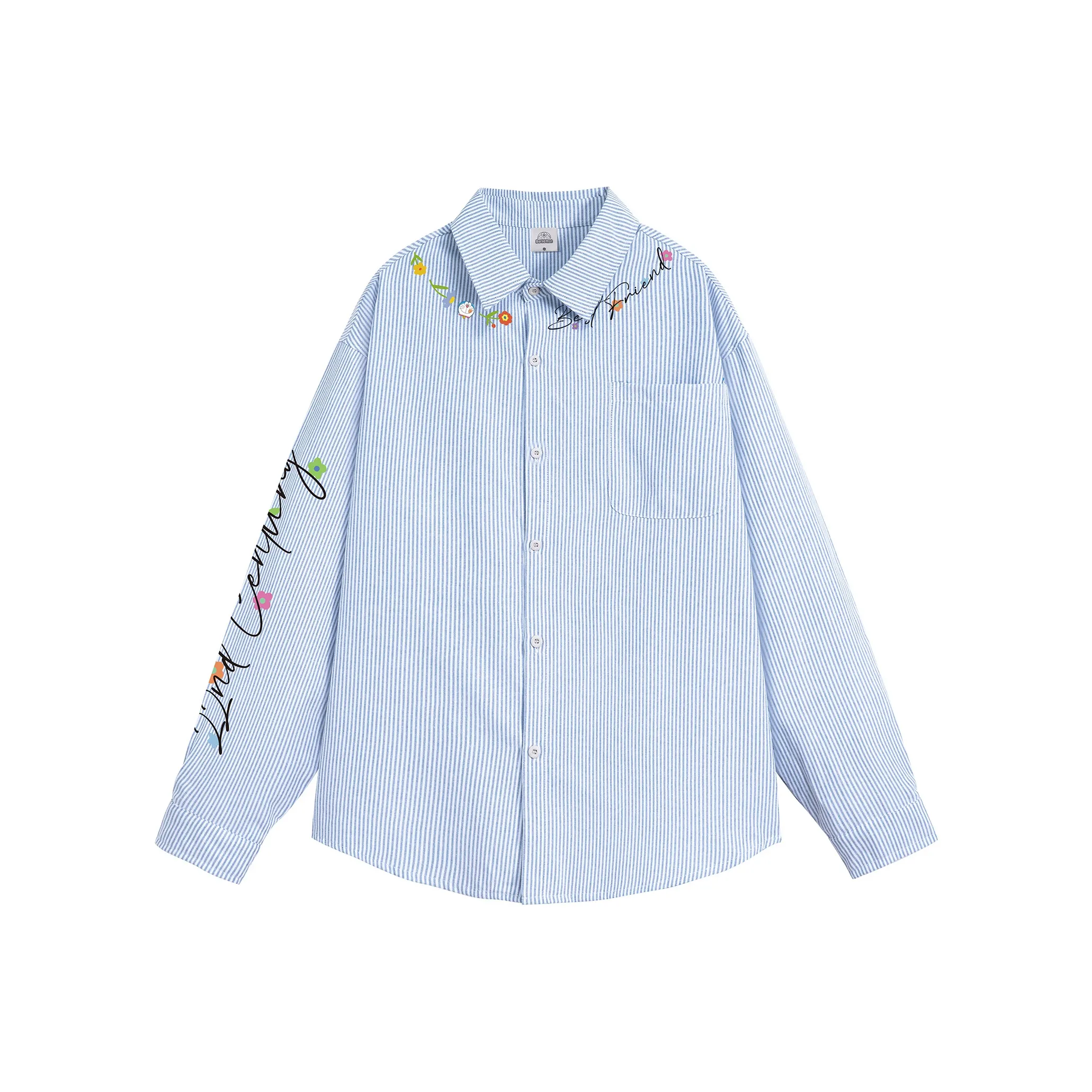 DoraemonA Длинный рукав рубашка унисекс