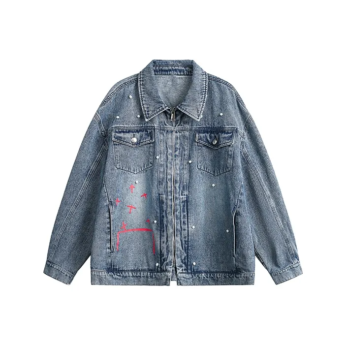YPUT Denim Jacket Unisex Women's