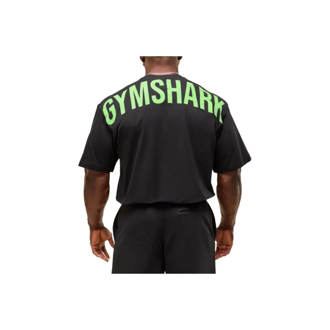 GYMSHARK T Рубашка Мужская Черная Активная Итальянская Мороженое Зеленая