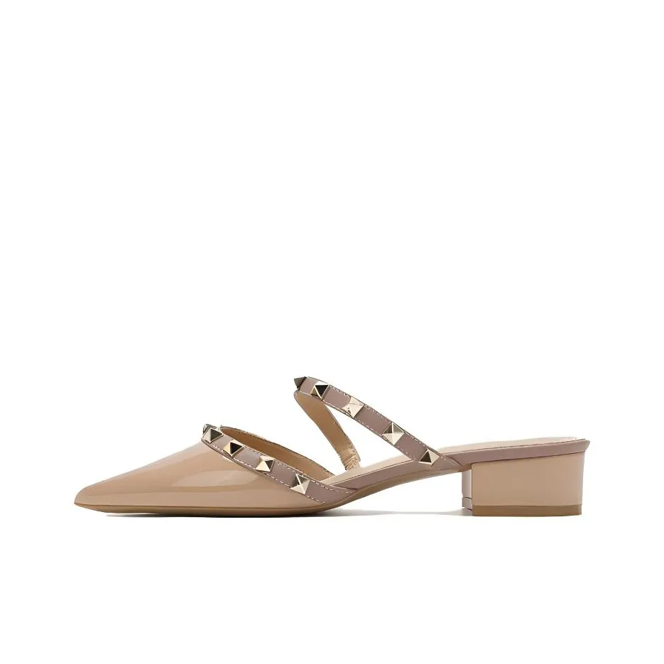 Lanza Резиновая подошва устойчивая к истиранию домашние тапочки женские телесного цвета