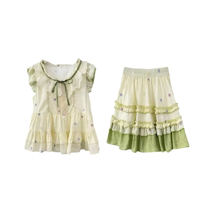 OMOIDAS Экрю Женские Комплекты с Юбкой