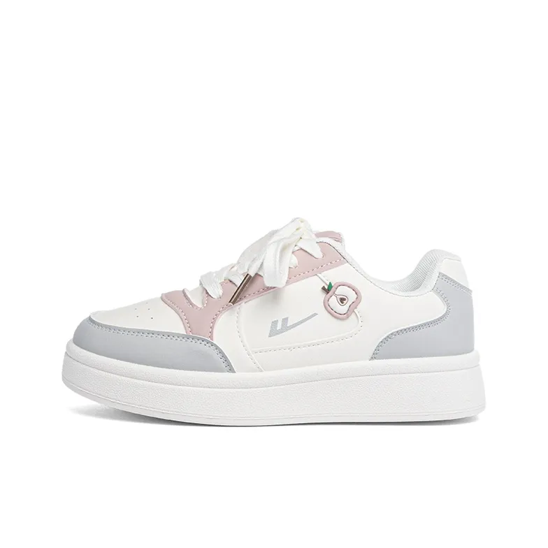 Warrior Аbrasion Resistant Shock Absorbers Низкие Кроссовки для скейтбординга Женские Белые Розовые