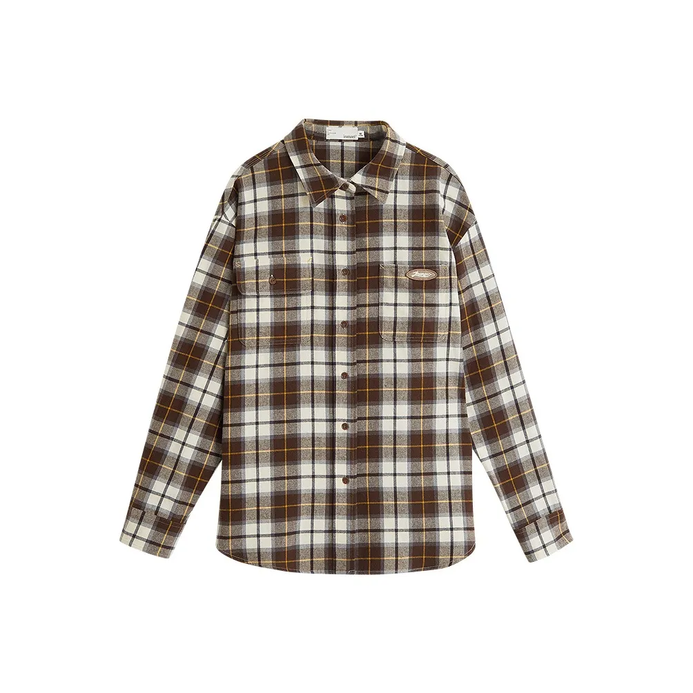 Inman TREASURE совместный бренд Похудение Предосенний Комплект Элегантность Доступный Вечный Модный ATMOSPHERE Рубашка Женская