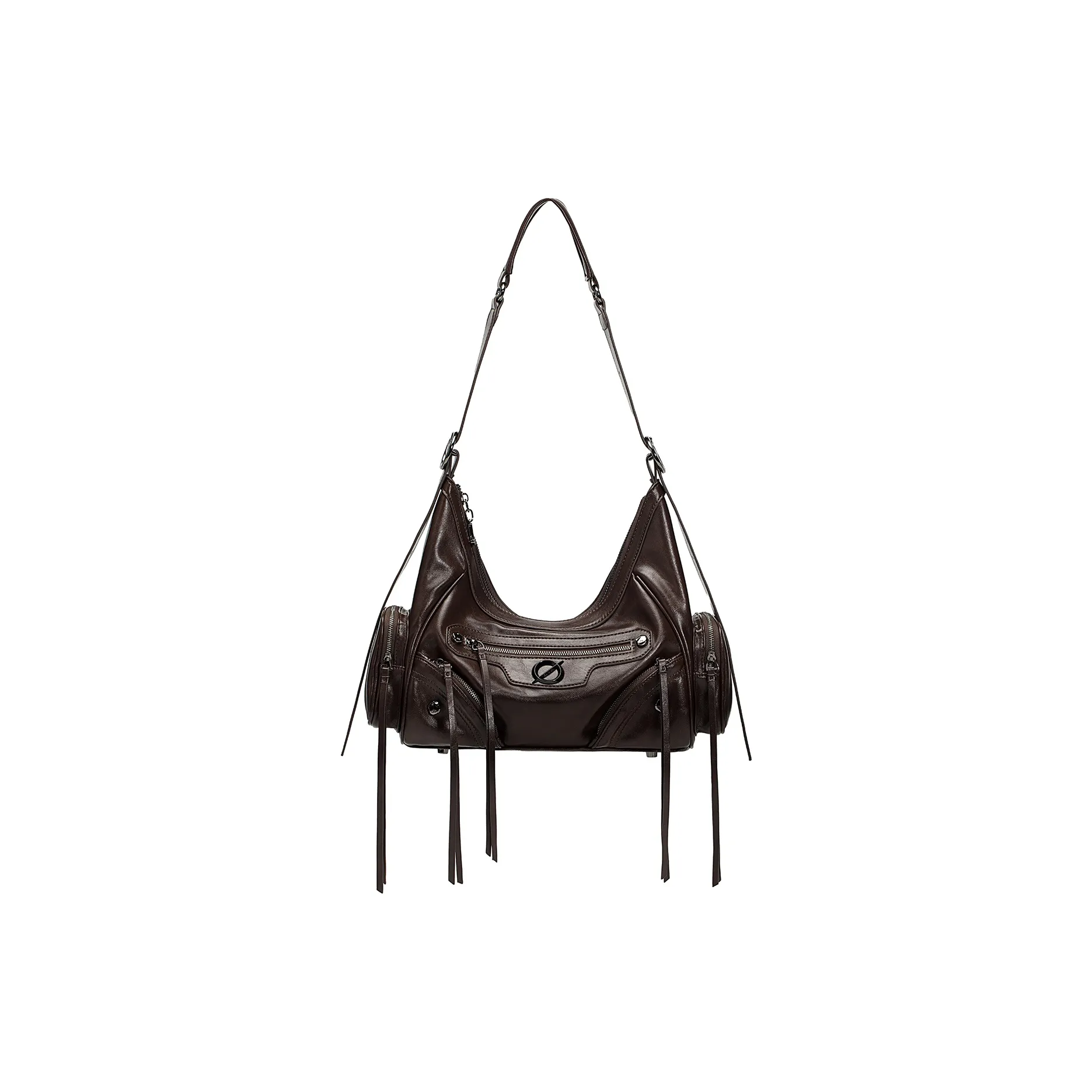 JELLYTOYBOY Искусственная кожа Aurora Хобо Сумка Сумка через плечо Стандартная Женская Коричневая