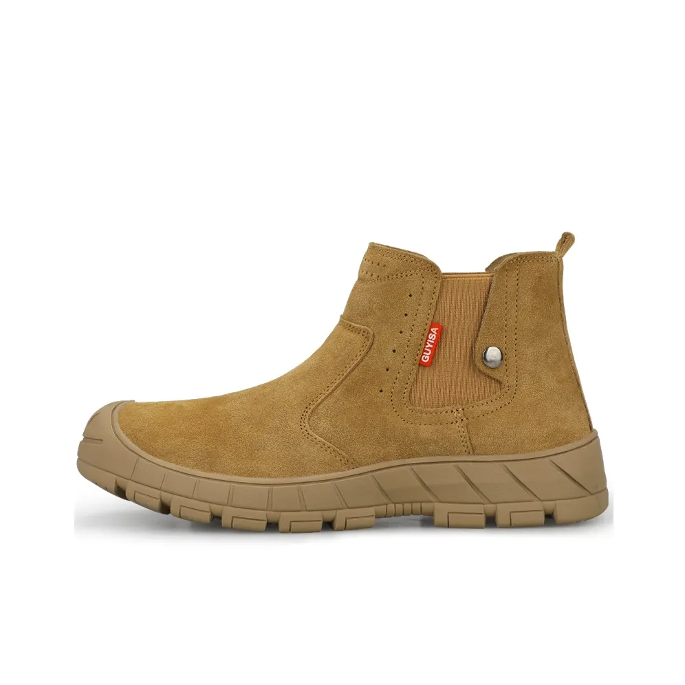 GUYISA Безопасность & Защитная обувь, высокий топ, светло-коричневый, унисекс