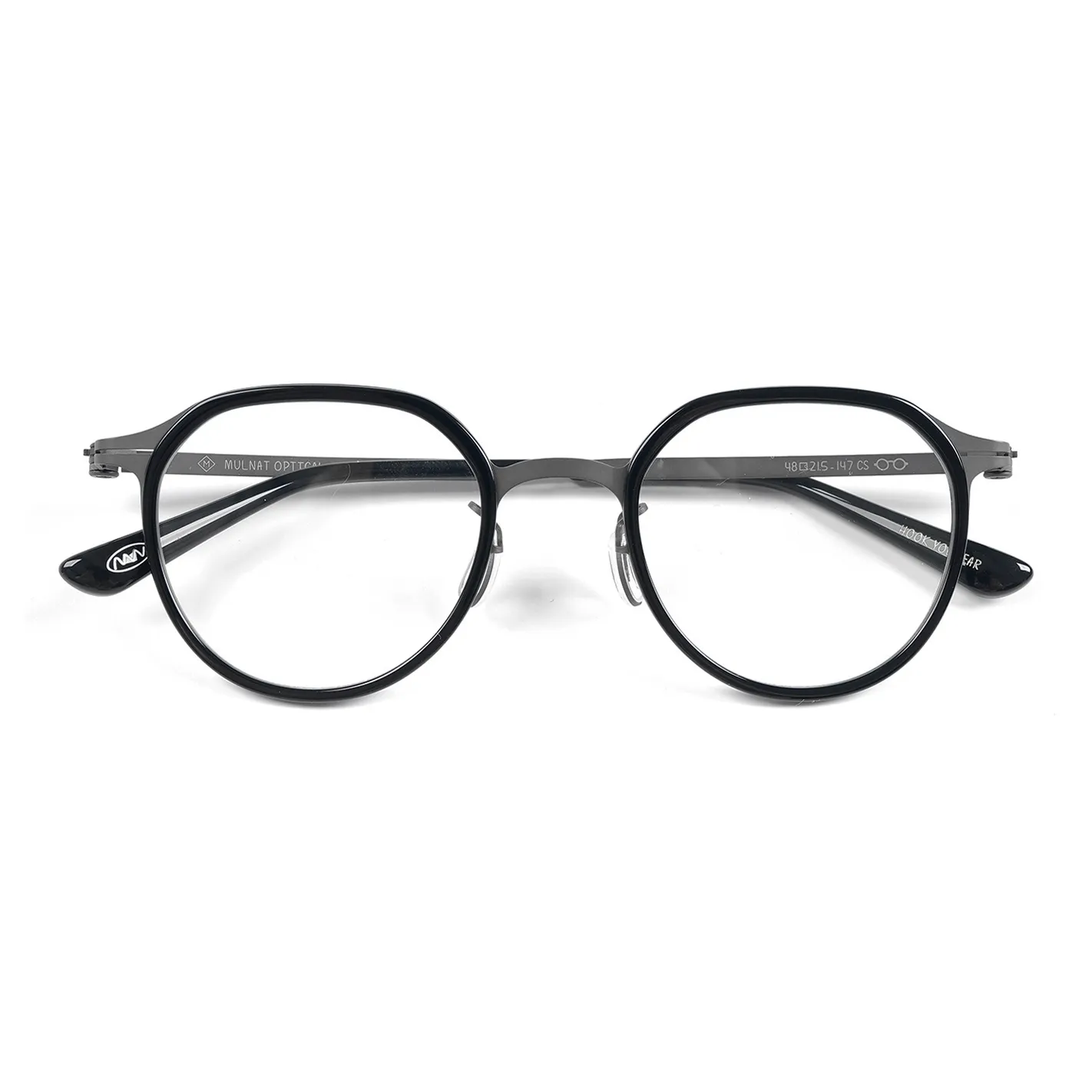 MULNAT Пластина And Металл Круглый Оправы для очков Унисекс
