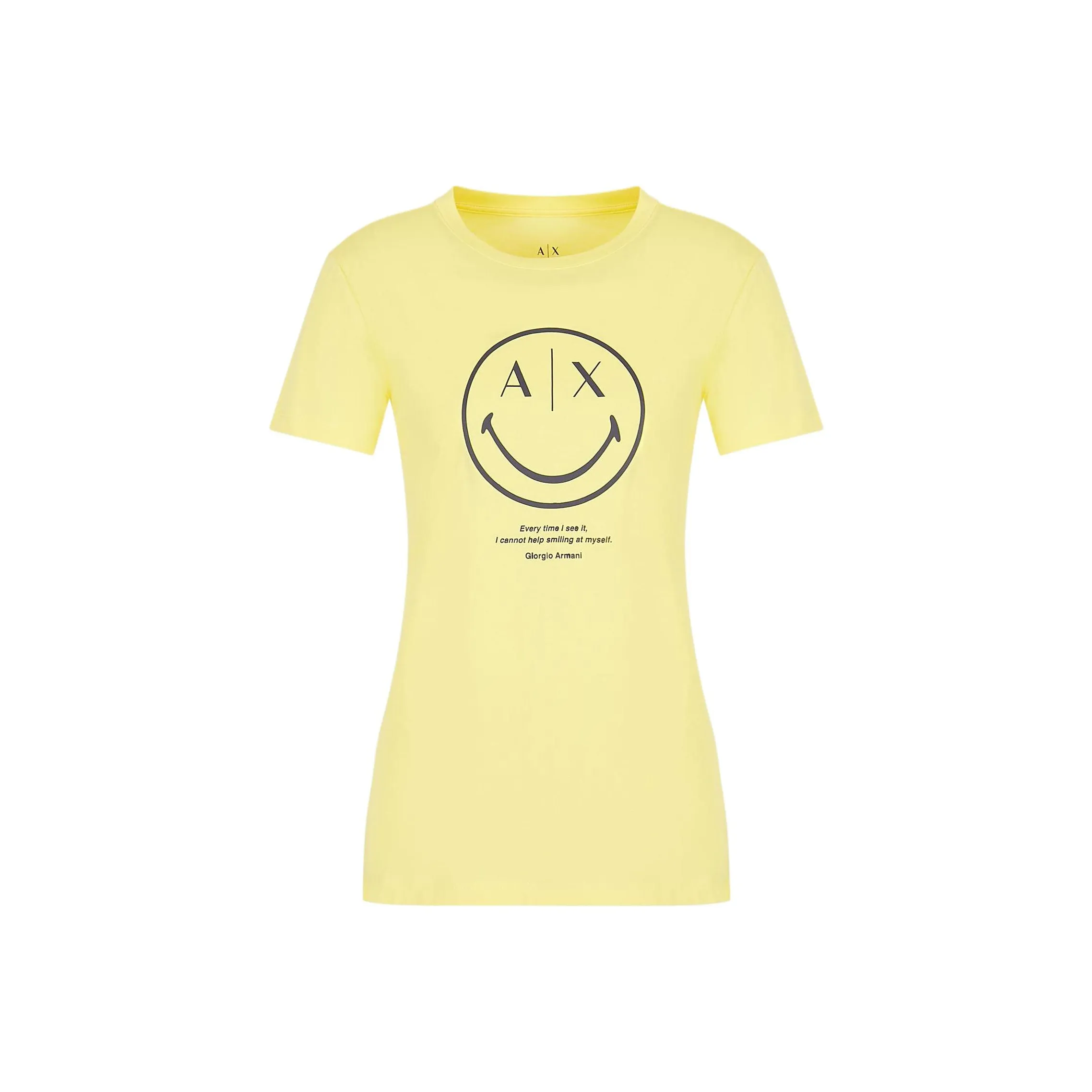 ARMANI EXCHANGEAE x Smileyworld FW22 Стандартная рубашка T Женская Желтая