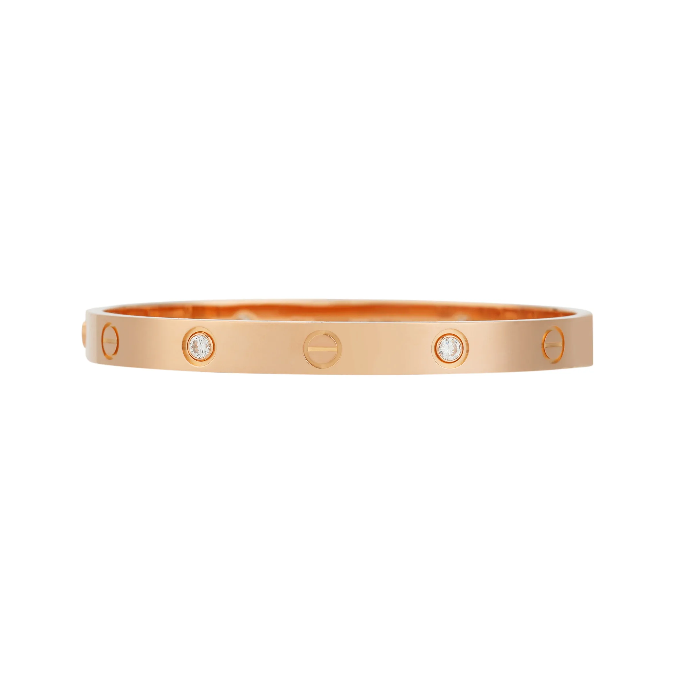 Cartier 18kt Rose Gold Love Diamond Bracelet