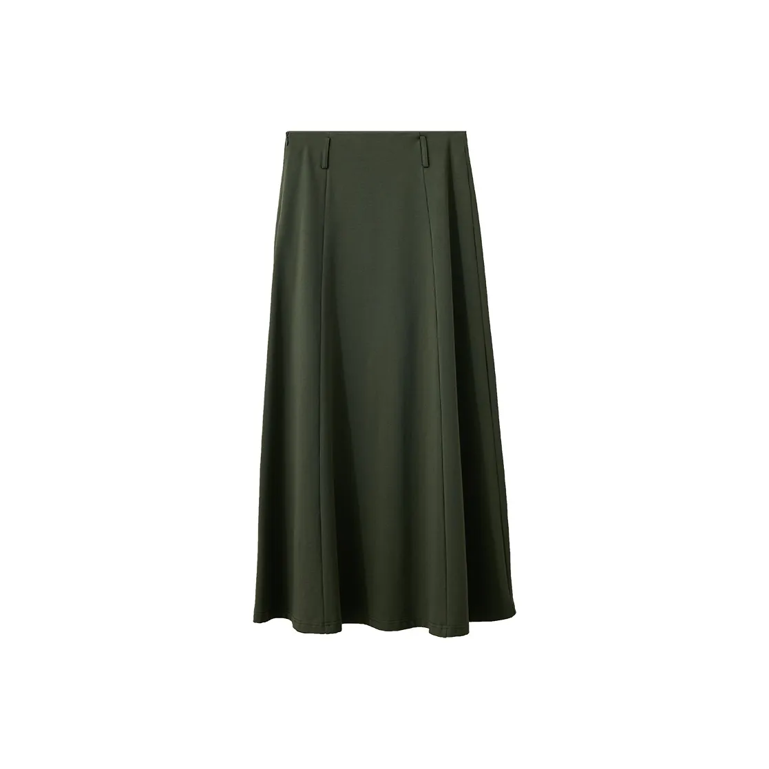 AMII Армейский зеленый Женские Повседневные Длинные Юбки