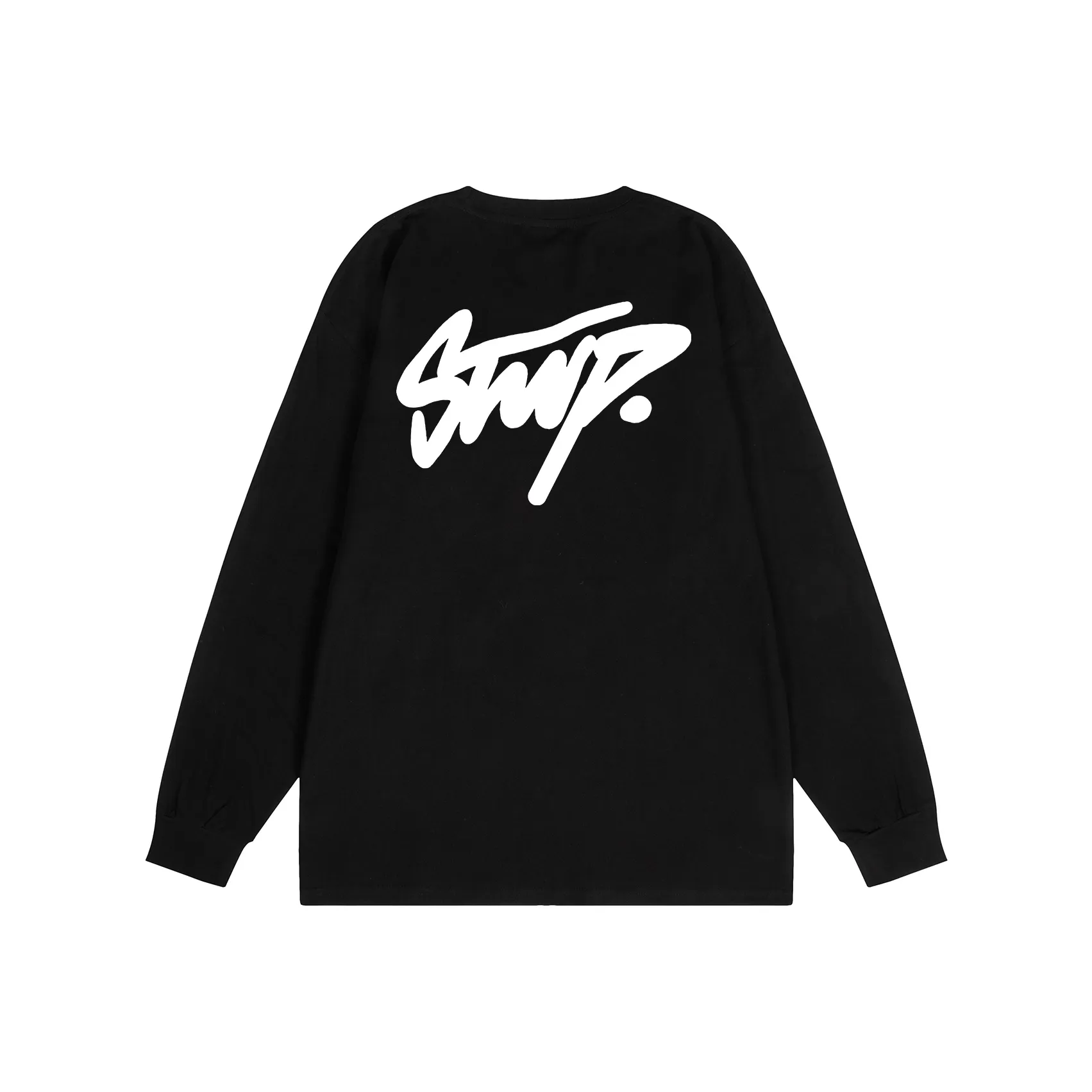 XDFM Круглый вырез T-рубашка Свободный крой Повседневный Базовый слой Унисекс