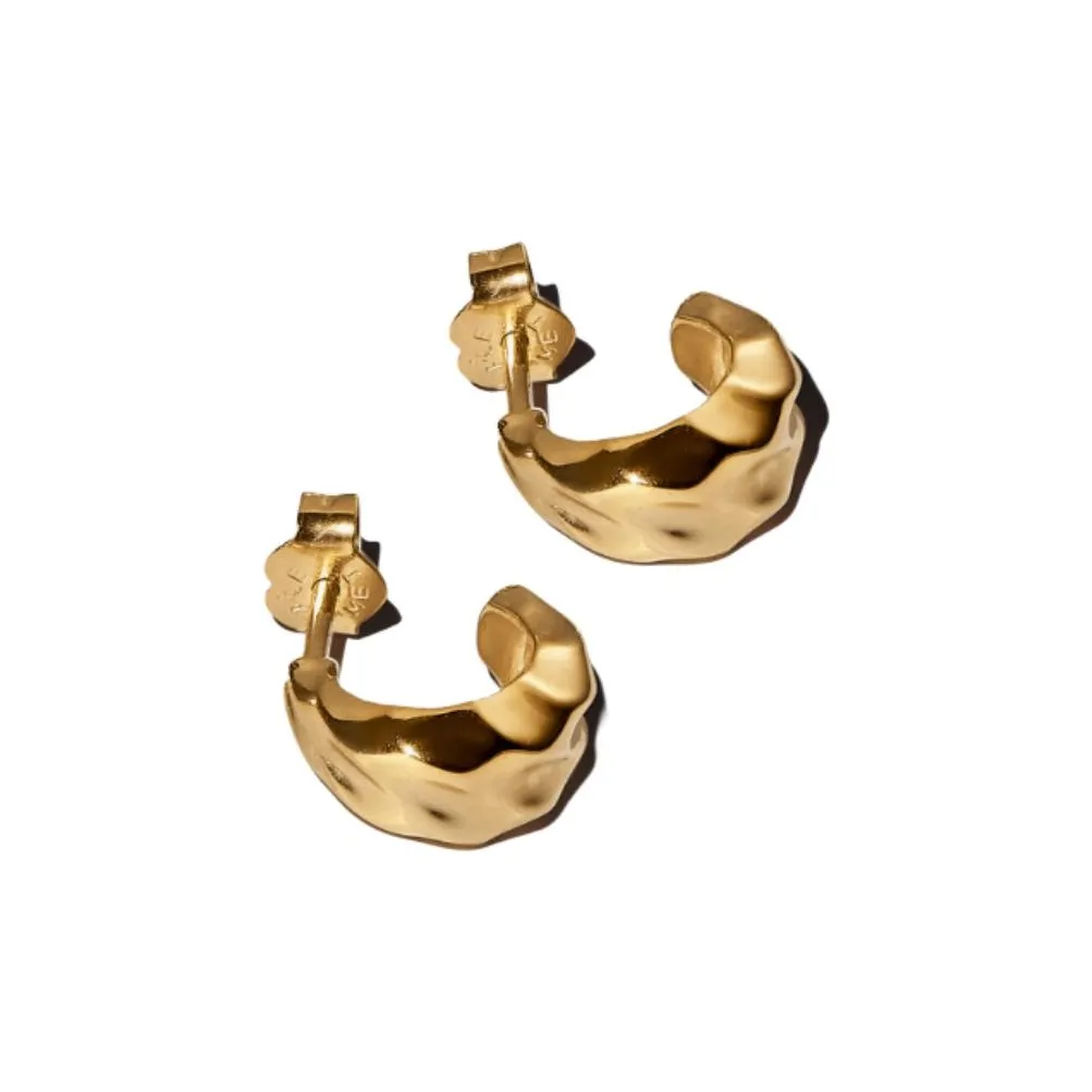 Pandora Серьги из золотопокрытого меди стерлингового серебра женский желтый