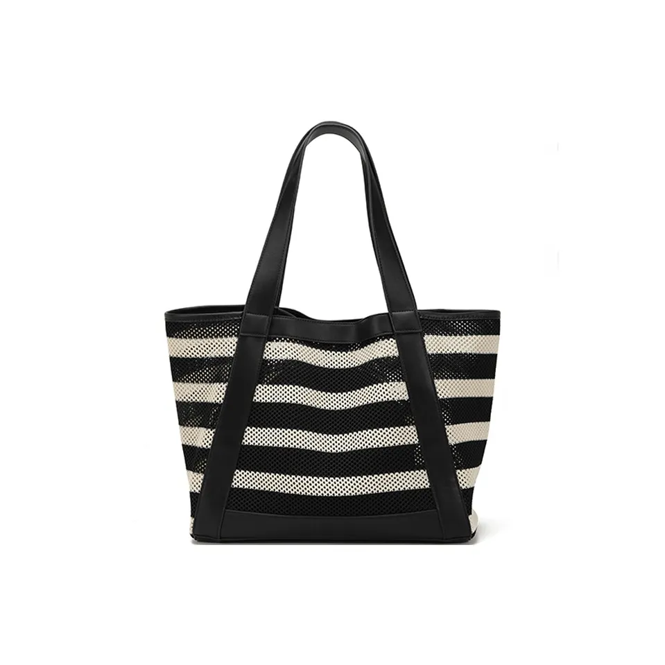 BEGOOER Сумка из микрофибры синтетическая кожа тоут сумка для покупок сумка через плечо обычная женская черно-белая