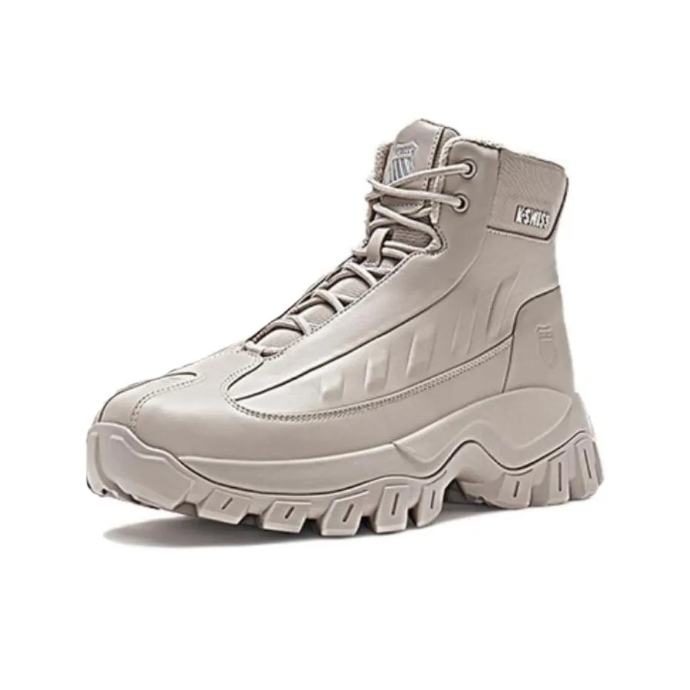 KSWISS Cushioning, Wear Resistant High top Casual Shoes Men's Beige