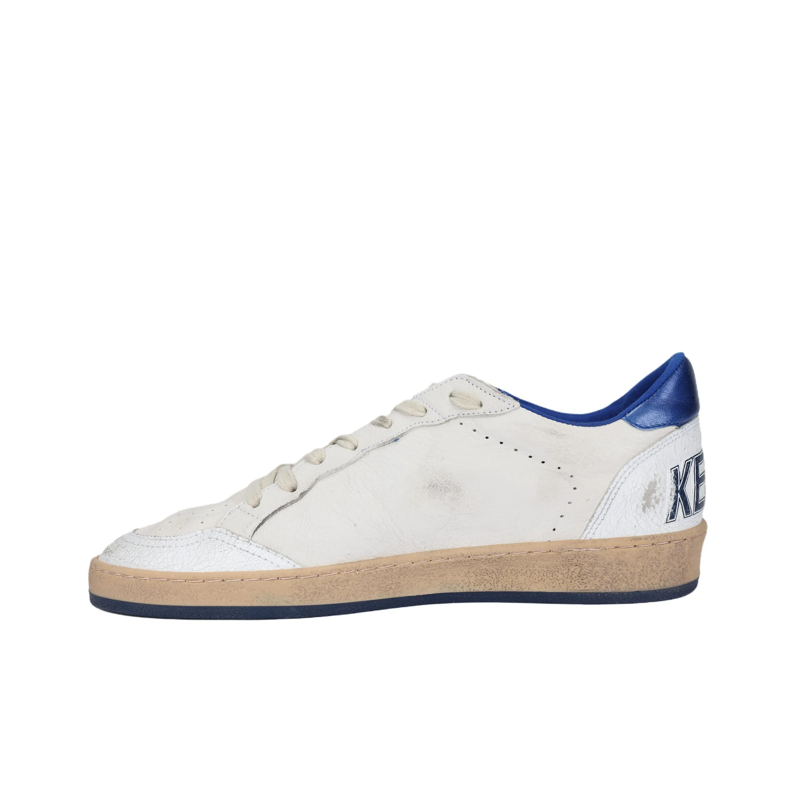 Golden Goose Ball Star Low White Bluette
