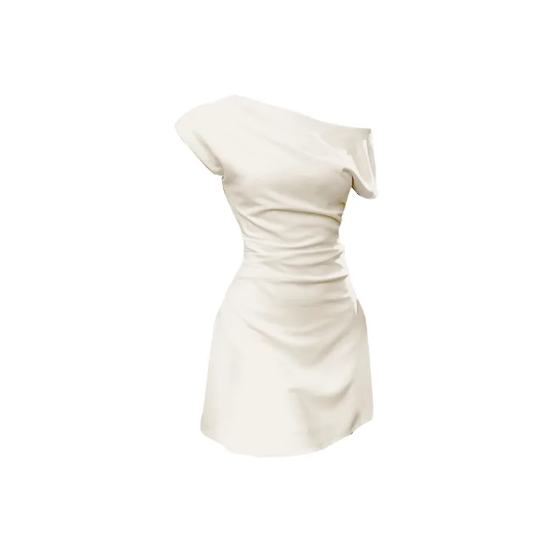 POPO.INFO Короткое платье с короткими рукавами женское