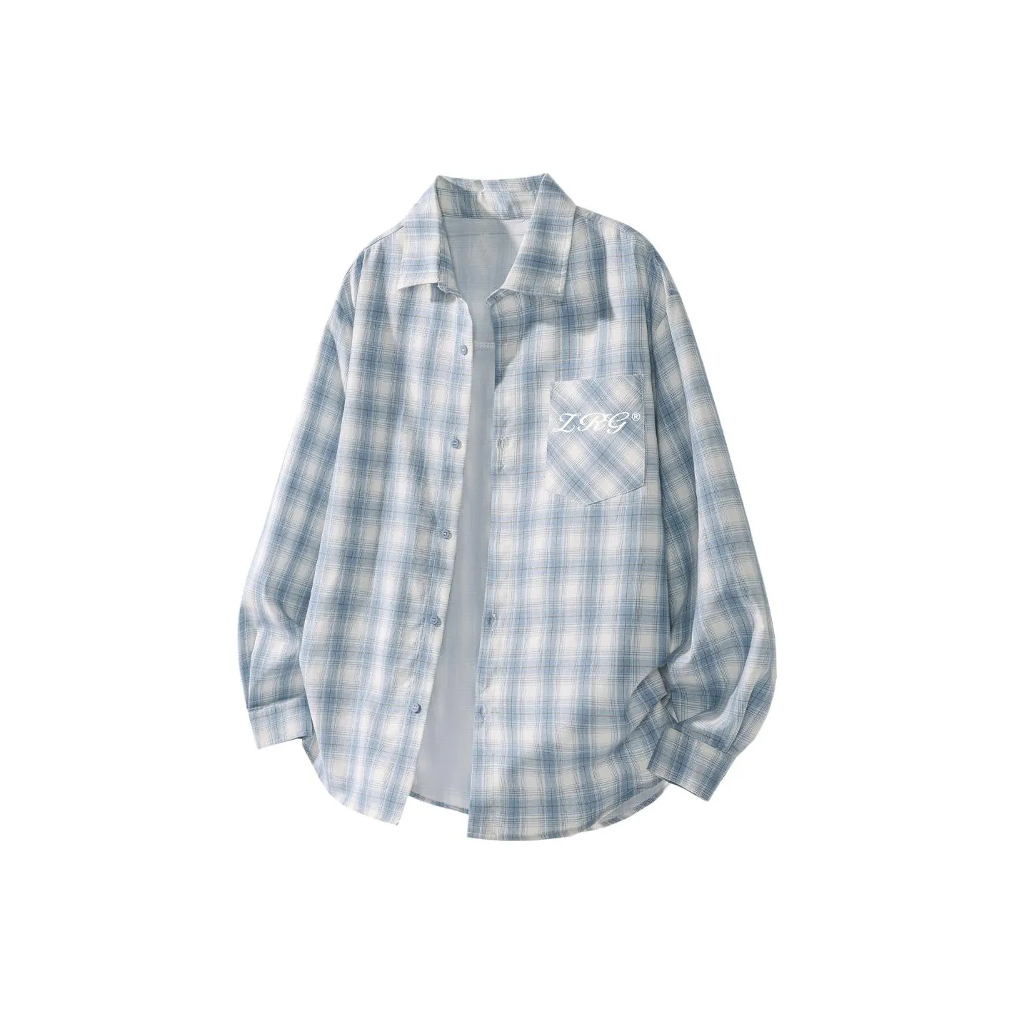 ZIRUNGE Синий Унисекс Рубашки