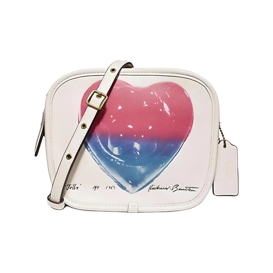 COACH Кожа Сумка через плечо Сумка на плечо Средняя Женская Белая