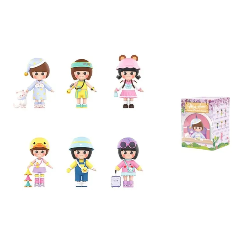 POP MART Сестра Голова Универсальный Closet Коллекция Слепые коробки Один Mystery Коробка Целая коробка 6 шт