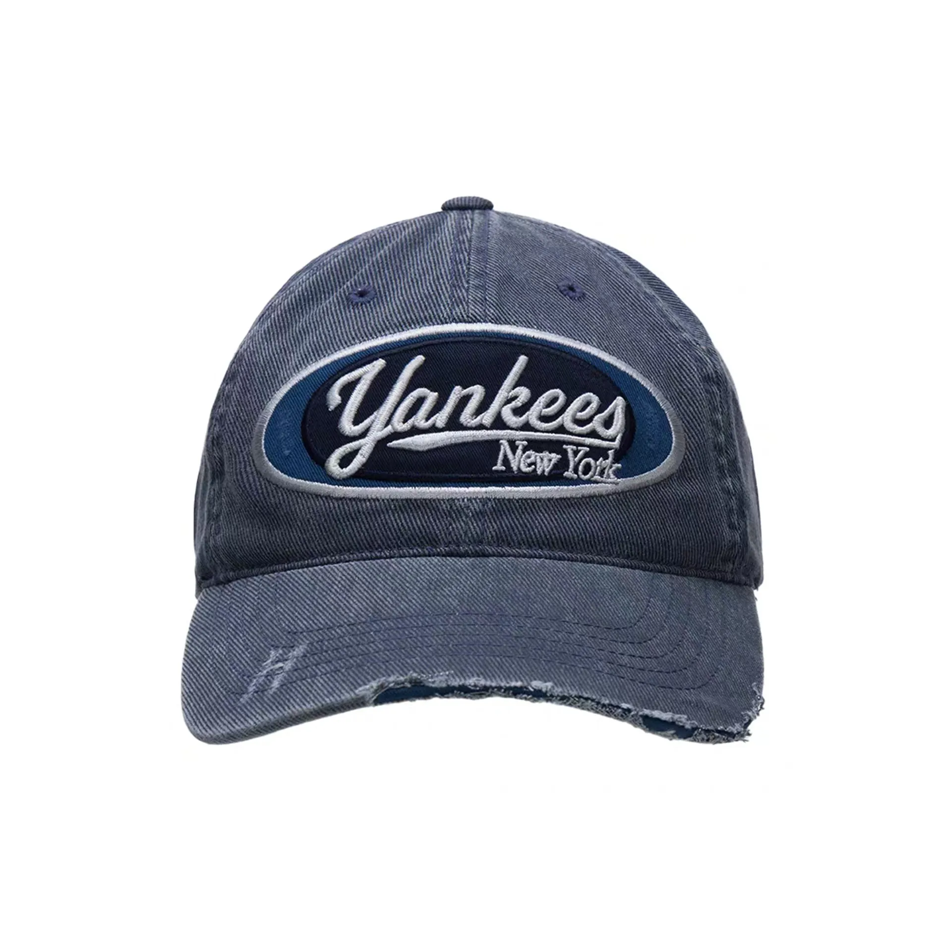 Mlb Base Logo New York Yankees Хлопковые Кепки Унисекс Синий