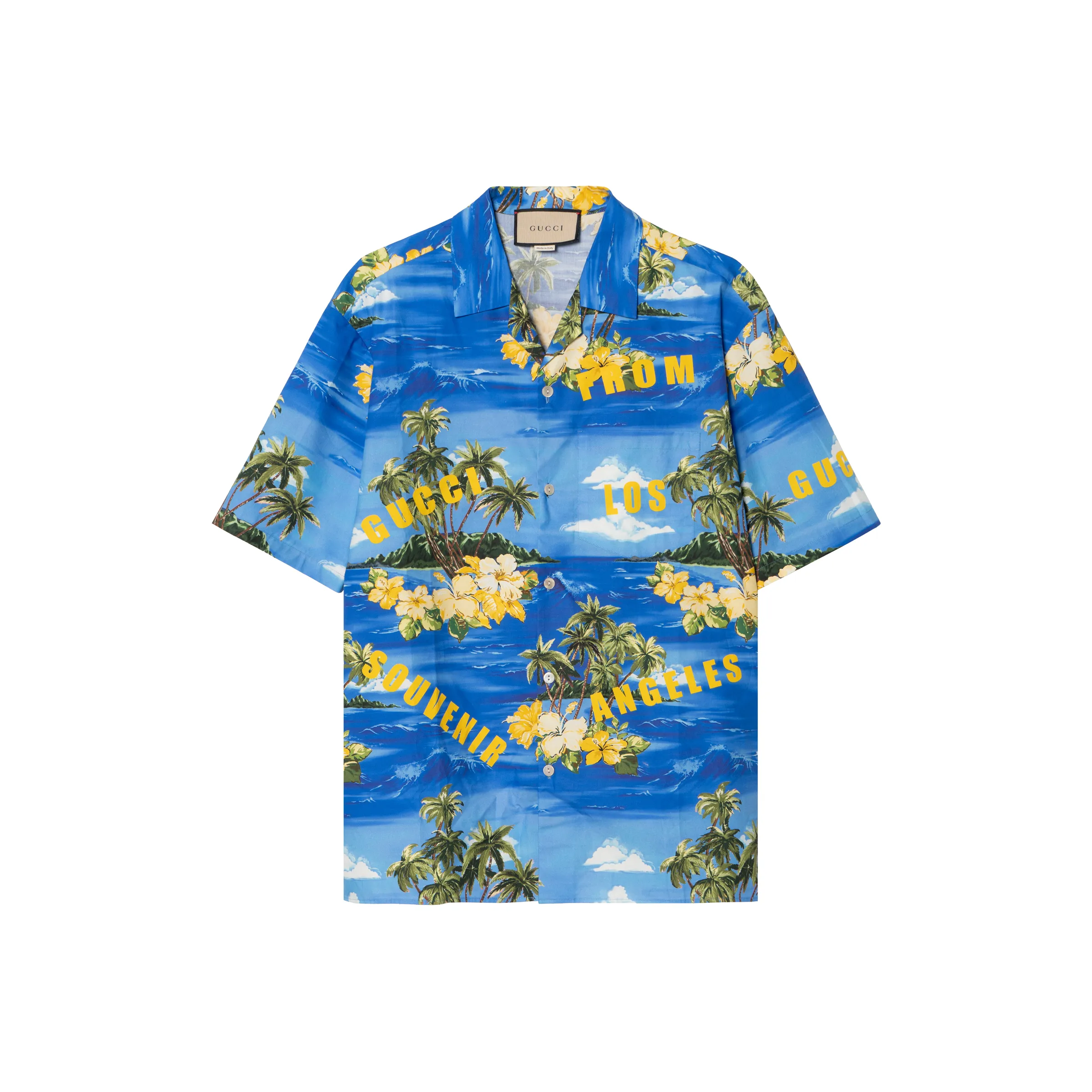 GUCCI Blue Men's Shirts GUCCI Синие Мужские Рубашки